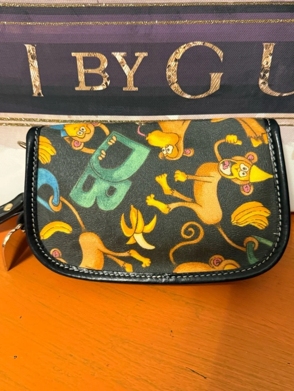 Dooney & Bourke Rare Limited Edition Monkey Wristlet EUC - Picture 2 of 8